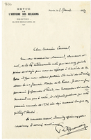 Lettera di  ALPHANDERY