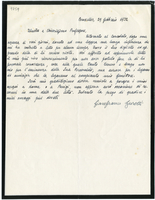 Lettera di  ZURETTI