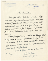 Lettera di  JOUGUET