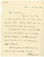 Lettera di  PETTAZZONI