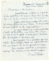 Lettera di  ZURETTI