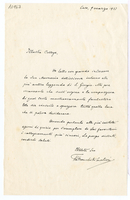 Lettera di  FRANCHI DI CAVALIERI