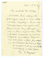 Lettera di  KAZAROW