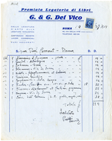 Lettera di  DEL VICO