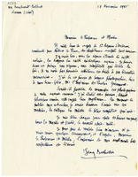 Lettera di  BATHELLIER