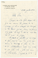 Lettera di  DUSSAUD