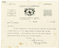 Lettera di LUZAC & Co