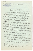 Lettera di  BREHIER