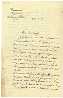 Lettera di  CUMONT