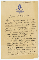 Lettera di  VAGLIERI