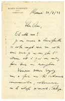 Lettera di  DUSSAUD