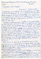 Lettera di  VINCENT