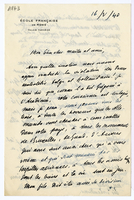 Lettera di  CARCOPINO