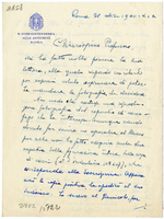 Lettera di  MORETTI