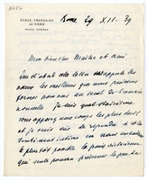 Lettera di  CARCOPINO