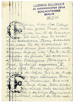 Lettera di  DEUBNER