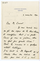 Lettera di  MUNRO