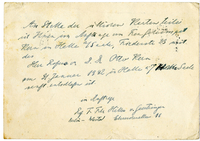 Lettera di  HILLER VON GAERTRINGEN