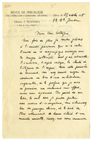 Lettera di  ERNOUT