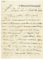 Lettera di  VAN BRANTEGHEM