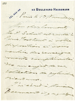 Lettera di  VAN BRANTEGHEM