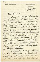 Lettera di  MUNRO