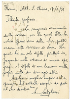 Lettera di  CASTIGLIONI