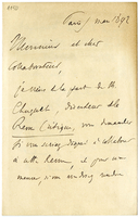 Lettera di  REINACH