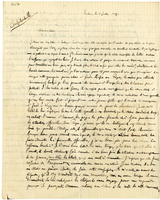 Lettera di  PARMENTIER