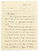 Lettera di  LEVI DELLA VIDA