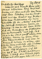 Lettera di  WEINREICH