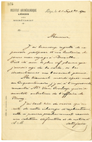 Lettera di  RENARD