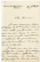 Lettera di  GOBLET d'ALVIELLA