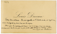 Lettera di  DUVAU