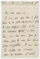 Lettera di  CHAVANNES