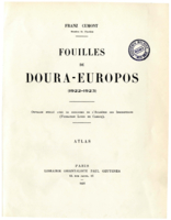 Fouilles de Doura-Europos, 1922-1923 Atlas