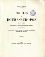 Fouilles de Doura-Europos, 1922-1923 Texte